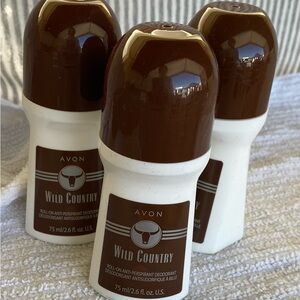 Avon Wild Country Deodorant in Brown and White